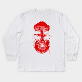 Red Eye'd Chaos Kids Long Sleeve T-Shirt